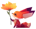 🍀-Little Cute Fox, Telegram Sticker