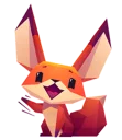 👋-Little Cute Fox, Telegram Sticker