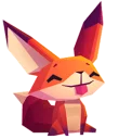 😋-Little Cute Fox, Telegram Sticker
