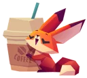 🍭-Little Cute Fox, Telegram Sticker