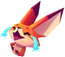 😂-Little Cute Fox, Telegram Sticker