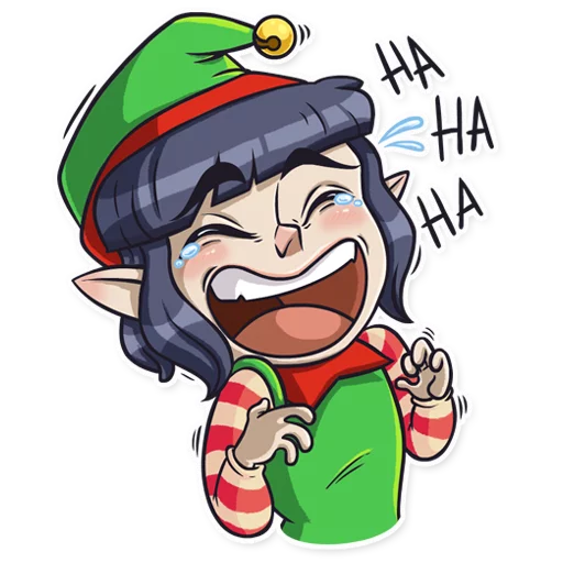 Santa's Little Helper, telegram sticker