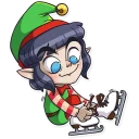 ⛸-Santa's Little Helper, Telegram Sticker