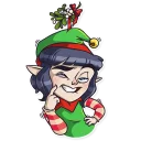 💋-Santa's Little Helper, Telegram Sticker