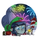 🎆-Santa's Little Helper, Telegram Sticker