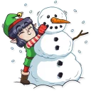 ☃-Santa's Little Helper, Telegram Sticker