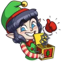👍-Santa's Little Helper, Telegram Sticker