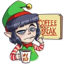 ☕-Santa's Little Helper, Telegram Sticker