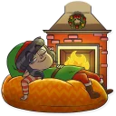 😌-Santa's Little Helper, Telegram Sticker