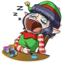 😴-Santa's Little Helper, Telegram Sticker