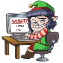 😏-Santa's Little Helper, Telegram Sticker