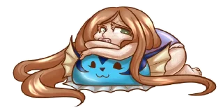 😪-Little Raina, Telegram Sticker
