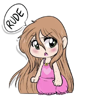 😡-Little Raina, Telegram Sticker