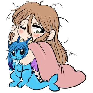 🥱-Little Raina, Telegram Sticker