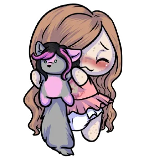 🧸-Little Raina, Telegram Sticker