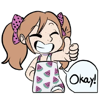 👍-Little Raina, Telegram Sticker