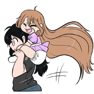 ⬅️-Little Raina, Telegram Sticker