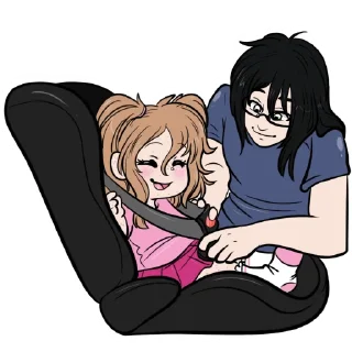 🚘-Little Raina, Telegram Sticker