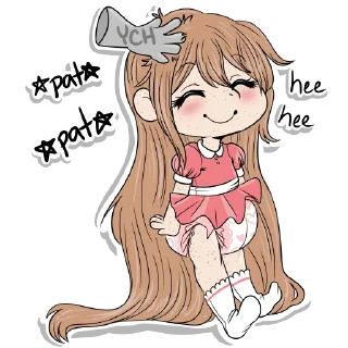 💝-Little Raina, Telegram Sticker