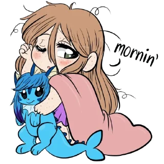 🥱-Little Raina, Telegram Sticker
