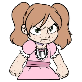 😡-Little Raina, Telegram Sticker