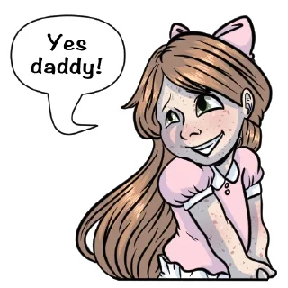 ⭕️-Little Raina, Telegram Sticker