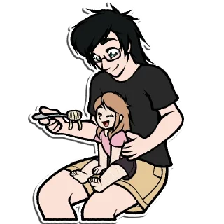 🍝-Little Raina, Telegram Sticker