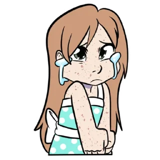😢-Little Raina, Telegram Sticker