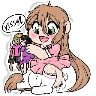 💋-Little Raina, Telegram Sticker