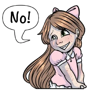 🚫-Little Raina, Telegram Sticker