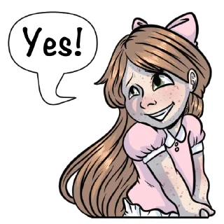 ⭕️-Little Raina, Telegram Sticker