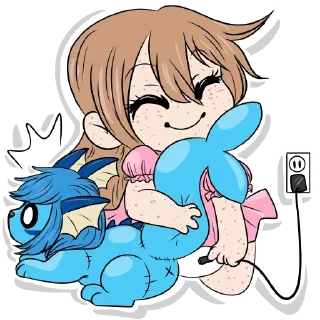 🔌-Little Raina, Telegram Sticker
