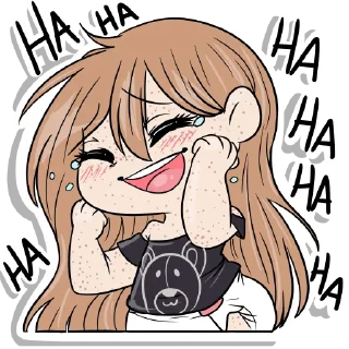 🤣-Little Raina, Telegram Sticker