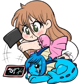 🔨-Little Raina, Telegram Sticker