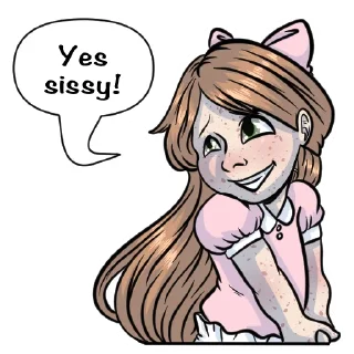 ⭕️-Little Raina, Telegram Sticker