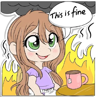🔥-Little Raina, Telegram Sticker