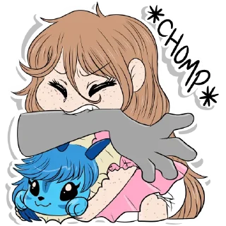 🦷-Little Raina, Telegram Sticker