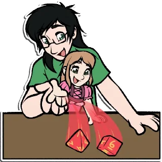 🎲-Little Raina, Telegram Sticker