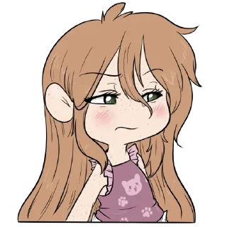😠-Little Raina, Telegram Sticker