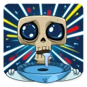 😰-Lone Dead Spaceman, Telegram Sticker