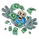 🤑-Lone Dead Spaceman, Telegram Sticker