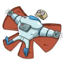 😊-Lone Dead Spaceman, Telegram Sticker