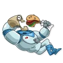 🍔-Lone Dead Spaceman, Telegram Sticker