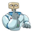 🤐-Lone Dead Spaceman, Telegram Sticker
