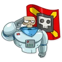 💪-Lone Dead Spaceman, Telegram Sticker