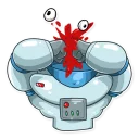 😱-Lone Dead Spaceman, Telegram Sticker
