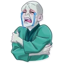 😭-Lord Voldemort, Telegram Sticker