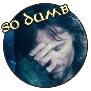 🤦‍♂️-LOTR - Lord Of The Rings Pack, Telegram Sticker
