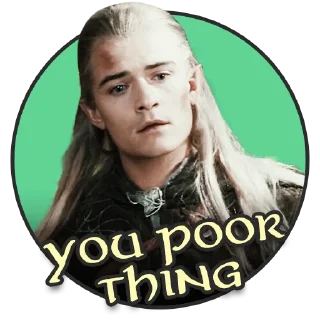 😔-LOTR - Lord Of The Rings Pack, Telegram Sticker