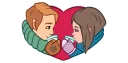 ❤-Love Together, Telegram Sticker